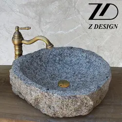 روشویی سنگی رودخانه ای کد 03