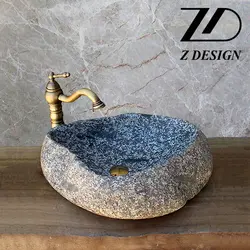 روشویی سنگی رودخانه ای کد 01