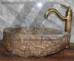 روشویی سنگی رودخانه ای کد13