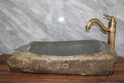 روشویی سنگی رودخانه ای کد14