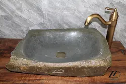 روشویی سنگی رودخانه ای کد14