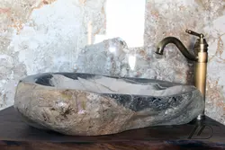 روشویی سنگی رودخانه ای کد 22