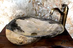 روشویی سنگی رودخانه ای کد 22