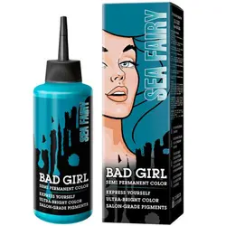 شامپو رنگ مو فانتزی برند دختر بد BAD GIRL BAD GIRL Color Shampoo انتخاب رنگ : Sea Fairy