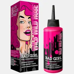 شامپو رنگ مو فانتزی برند دختر بد BAD GIRL BAD GIRL Color Shampoo انتخاب رنگ :Wild Wild Rose