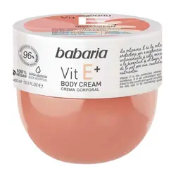 کرم بدن کاسه ای باباریا | Babaria مدل Vitamin E حجم 400 میل