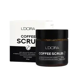 اسکراب قهوه صورت و بدن لدورا L'DORA FACE &amp; BODY COFFEE SCRUB