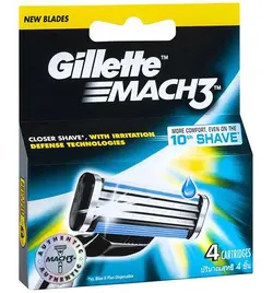 تيغ يدک ژيلت مدل Mach3 بسته 4 عددي