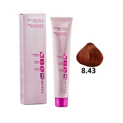 رنگ مو آی ان جی سری مسی شماره 8.43 رنگ بلوند مسی طلایی روشن