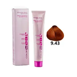 رنگ مو آی ان جی سری مسی شماره 9.43 رنگ بلوند بسیار روشن مسی طلایی