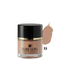 کرم پودر روبی سان با SPF10 شماره 33 حاوي عصاره خيار و برگ درخت چای