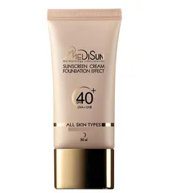 کرم ضد آفتاب مدیسان سری All Skin شماره 0 مدلUltra Light Beige