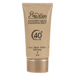 کرم ضد آفتاب مدیسان سری All Skin شماره 1 مدلLight Beige