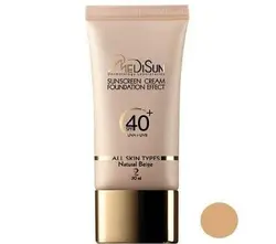 کرم ضد آفتاب مدیسان سری All Skin شماره2 مدلNatural Beige