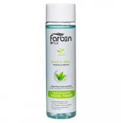 تونر پاک کننده پوست چرب و مختلط چای سبز فاربن حجم 200 میلی لیتر
