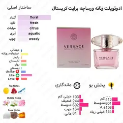 اسپری وود لایک ورساچه برایت کریستال Wood Like Bright Crystal حجم 200 میل