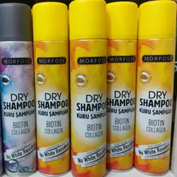 شامپو خشک مورفورس حاوی بیوتین و کلاژن مدل مناسب موهای بلوند حجم 200 میل