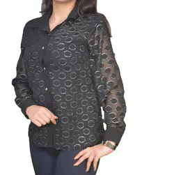 شومیز و تاپ مشکی کد ۱۲۹۶