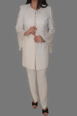 ست مانتو و شلوار و تاپ عروس