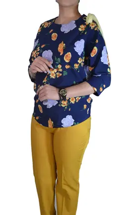 شومیز سورمه ای