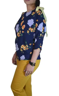 شومیز سورمه ای