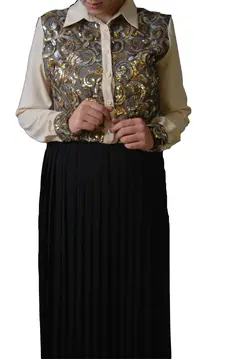 دامن ماکسی پلیسه