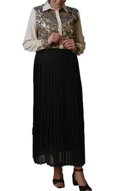 دامن ماکسی پلیسه