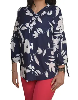 شومیز سرمه ای کد۱۸۶۶