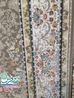 فرش ماشینی 1200 شانه برجسته طرح رایحه