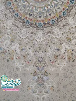 فرش ماشینی 1200 شانه برجسته طرح رایحه