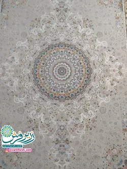 فرش ماشینی 1200 شانه برجسته طرح رایحه