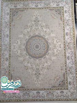 فرش ماشینی 1200 شانه برجسته طرح رایحه