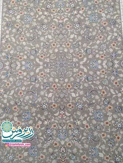 فرش ماشینی 1200 شانه برجسته طرح گل سرخ