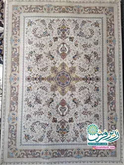 فرش ماشینی 700 شانه گل برجسته طرح پگاه