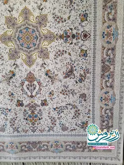 فرش ماشینی 700 شانه گل برجسته طرح پگاه