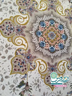 فرش ماشینی 700 شانه گل برجسته طرح پگاه