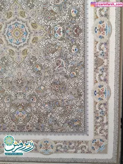 فرش ماشینی 700 شانه گل برجسته طرح پگاه