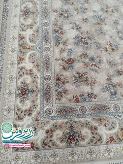 فرش ماشینی 1200 شانه گل برجسته طرح 1044