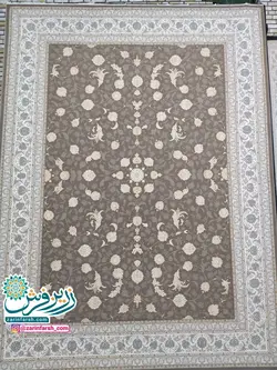 فرش ماشینی 1200 شانه گل برجسته طرح لاکچری افشار