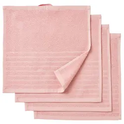 ست چهارتایی حوله دست ایکیا VÅGSJÖN، صورتی روشن