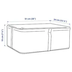 باکس لباس زیپ دار با ابعاد 34x51x19 ایکیا HEMMAFIXARE