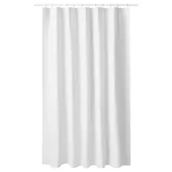 پرده حمام ایکیا سفید LUDDHAGTORN