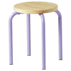 چهارپایه چوبی ایکیا DOMSTEN یاسی