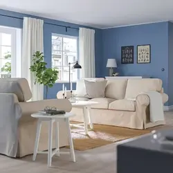 مبل راحتی سه نفره ایکیا EKTORP کیلاندا بژ روشن