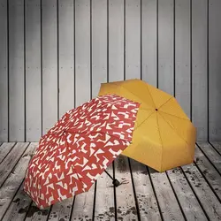 چتر تاشو طرح دار ایکیا KNALLA قرمز