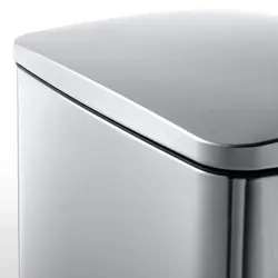 سطل زباله پدالی ایکیا SULTEN، استیل ضد زنگ، ظرفیت ۵۰ لیتر