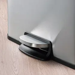 سطل زباله پدالی ایکیا SULTEN، استیل ضد زنگ، ظرفیت ۵۰ لیتر