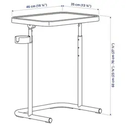 میز لپ تاپ ایکیا BJORKASEN