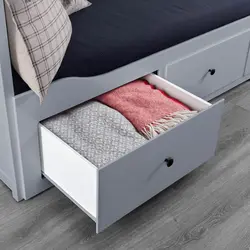 کاناپه تخت خواب شو ایکیا HEMNES خاکستری