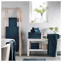 حوله 4 تایی آشپزخانه VAGSJON آبی تیره